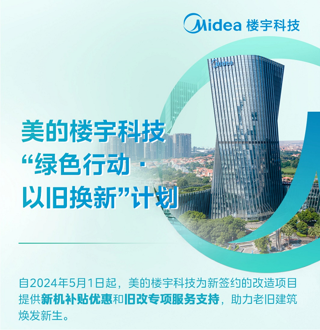 以旧换新”全面启动 引领建筑绿色消费新潮流k8凯发天生赢家·一触即发美的楼宇科技